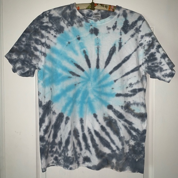Gildan Other - Black and blue tie dye handmade hippie boho